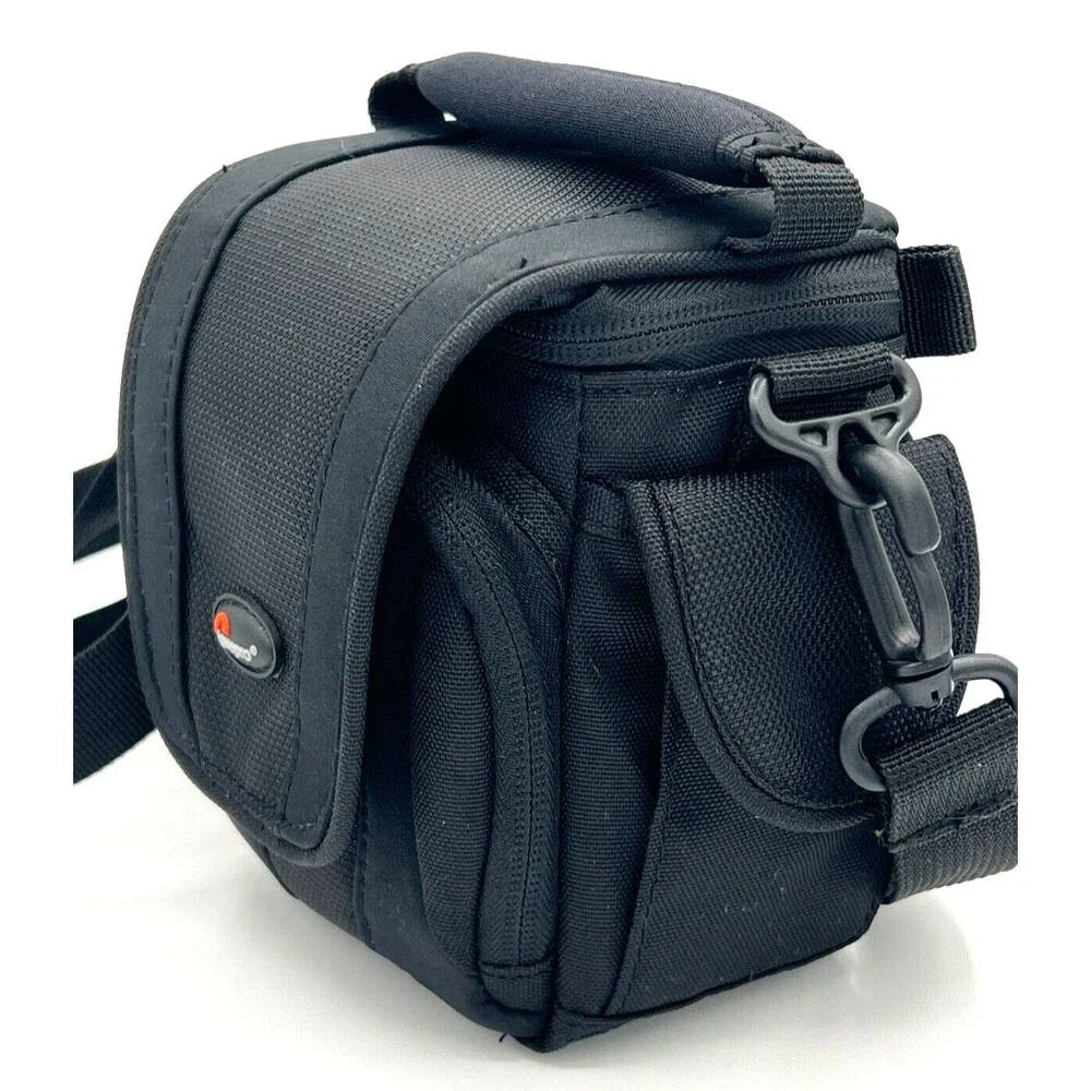 LowePro Edit 100 Camera Camcorder Soft Bag Black Multi Pocket Comfort Grab Handl